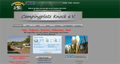 Desktop Screenshot of campingplatz-knock.de